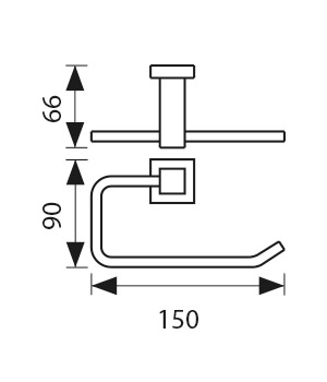 KH-2311 Держатель туалетной бумаги KAISER 