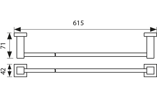 KH-2307 Держатель полотенца KAISER 