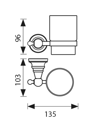 KH-2205 Держатель стакана KAISER 