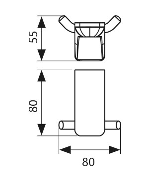 KH-1502 Крючок двойной KAISER 