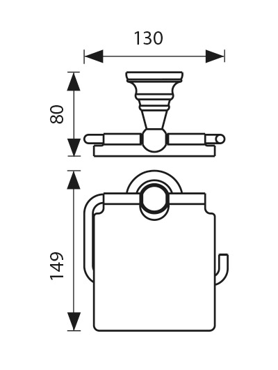KH-4200 Держатель туалетной бумаги KAISER 