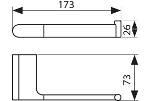 KH-2700 Держатель туалетной бумаги KAISER 