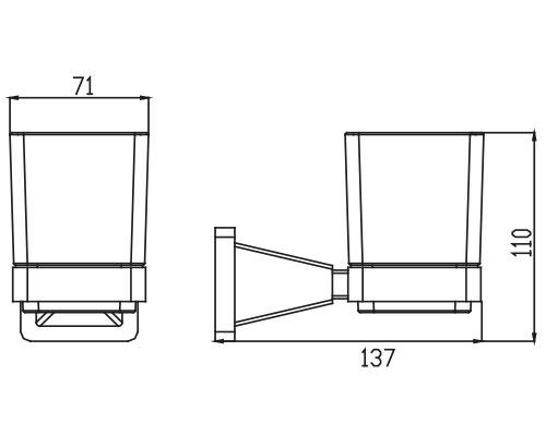 KH-1035 Держатель стакана KAISER 