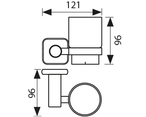 KH-1705 Держатель стакана KAISER 