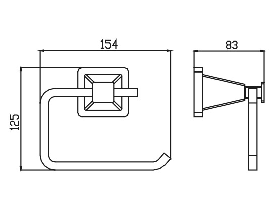 KH-1131 Держатель туалетной бумаги KAISER 