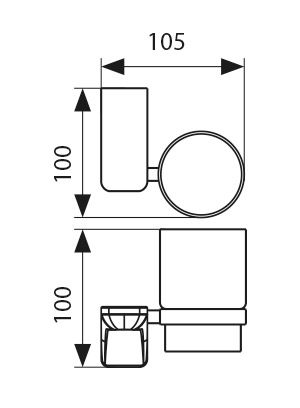 KH-1505 Держатель стакана KAISER 