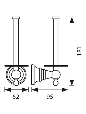 KH-4220 Держатель для бумажных полотенец настенный KAISER