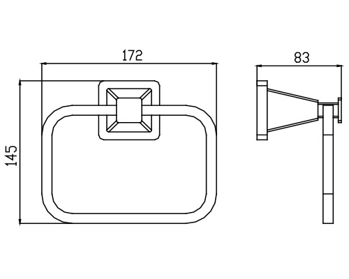KH-1031 Держатель полотенца KAISER