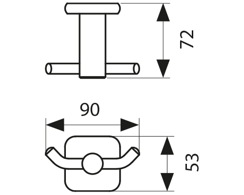 KH-4702 Крючок двойной KAISER 