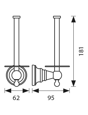 KH-2220 Держатель для бумажных полотенец настенный KAISER 