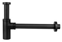 Сифон KAISER для раковины б/выпуска (черный) /958L-Bl