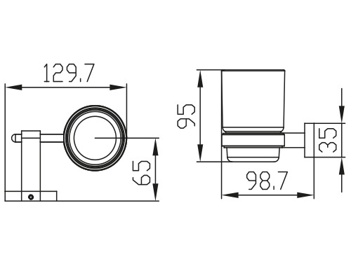 KH-2015 Держатель стакана KAISER 