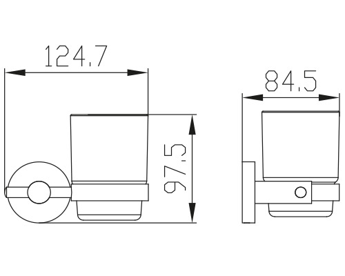 KH-2005 Держатель стакана KAISER 