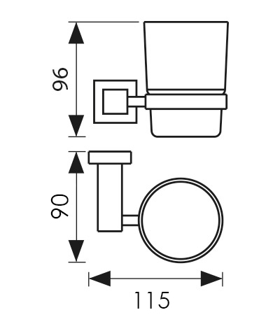 KH-4305 Держатель стакана KAISER 