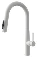Смеситель KAISER Vita 43344-4 для кухни с подачей фильтрованной воды, белый матовый, излив поворотны