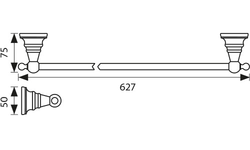 KH-4207 Держатель полотенца KAISER 