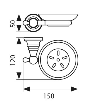 KH-4203 Мыльница KAISER 