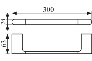 KH-2721 Держатель полотенца KAISER 
