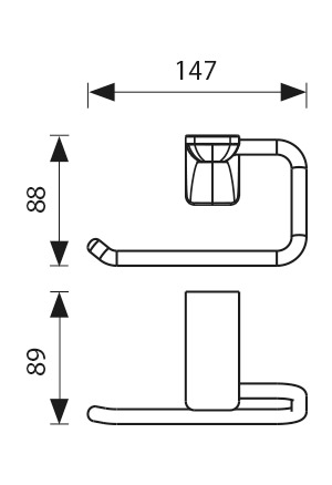 KH-1511 Держатель туалетной бумаги KAISER 