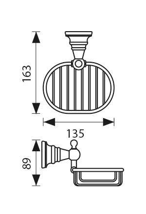 KH-4204 Мыльница KAISER 