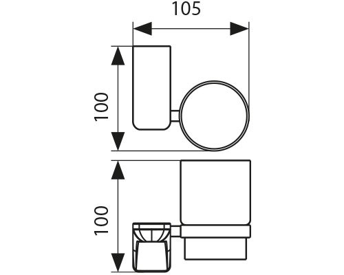 KH-4505 Держатель стакана KAISER 