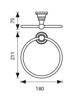 KH-4201 Держатель полотенца KAISER 