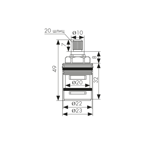 art322  Дивертор KАISER встроенный для смесителя 34522/44332