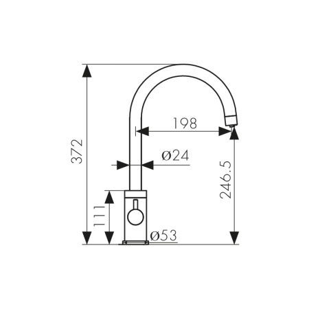 26744-4 Смеситель KAISER Merkur для кухни с подачей фильтрованной воды 