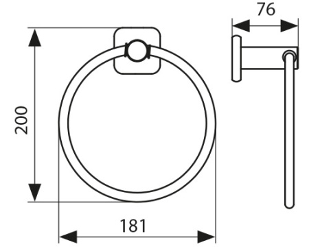 KH-4701 Держатель полотенца KAISER 