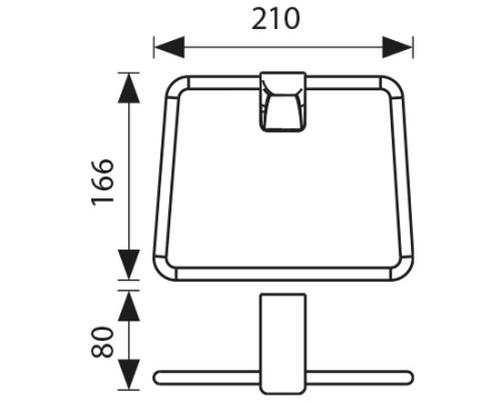KH-4501 Держатель полотенца KAISER 