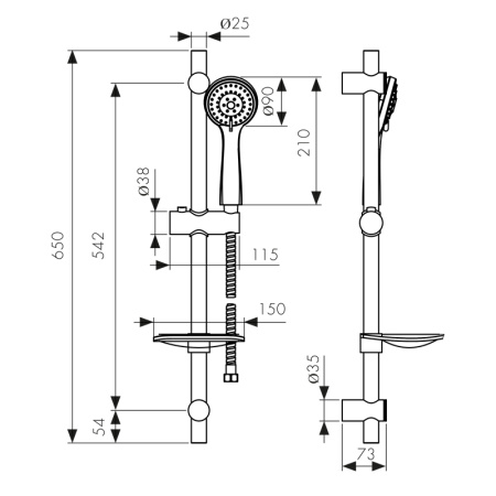 R-1100 Душевой гарнитур KAISER