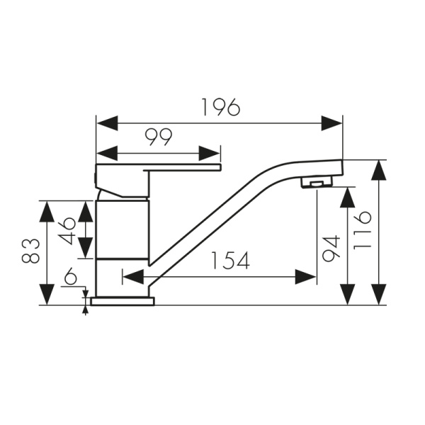 34010 Смеситель KAISER Sonat для раковины 
