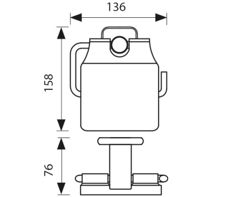 KH-4700 Держатель туалетной бумаги KAISER 