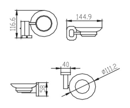 KH-2043 Держатель мыльницы KAISER 