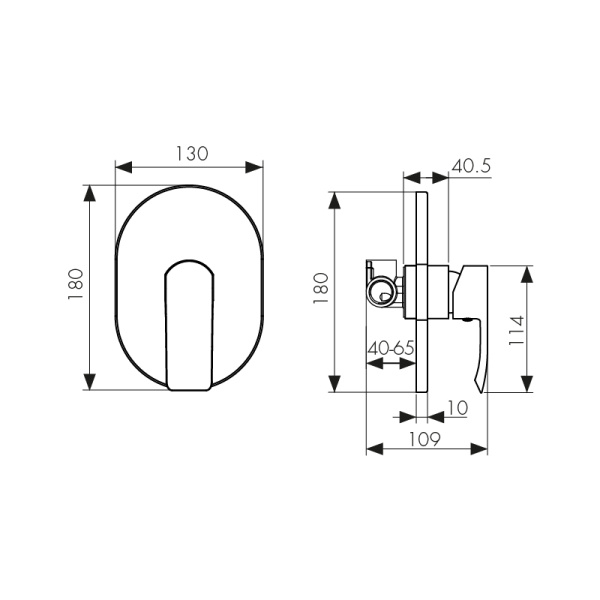 67177 Смеситель KAISER Aurora скрытого монтажа