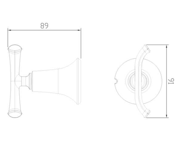 KH-4002 Крючок двойной KAISER 