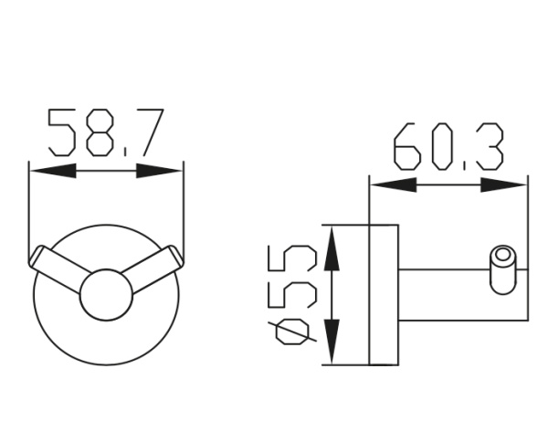 KH-2002 Крючок двойной KAISER 