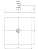 SH-225 Душевая лейка KAISER стационарная, 250x250 мм