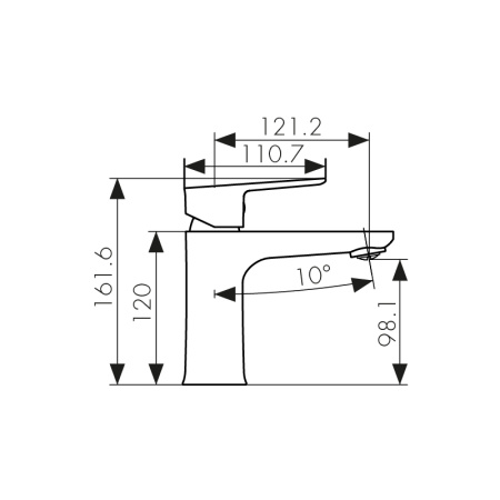 60011 Смеситель KAISER Atrio для раковины 