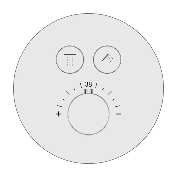 08277 Душевая система скрытого монтажа KAISER Sano с термостатом