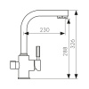 40144-9 Смеситель KAISER Decor для кухни с подачей фильтрованной воды 