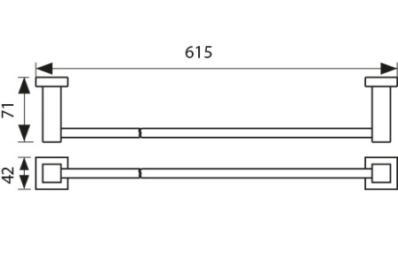 KH-4307 Держатель полотенца KAISER 