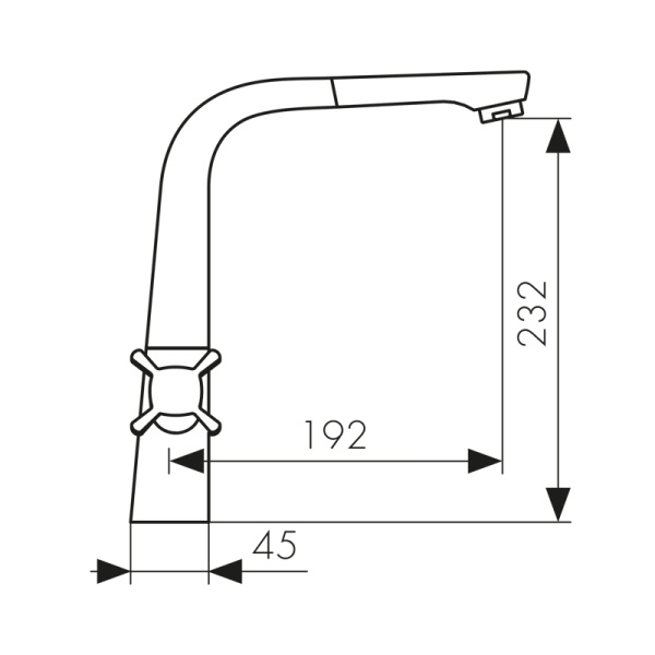 58033 Смеситель KAISER Cuatro для кухни 
