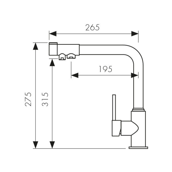 13044-10 Смеситель KAISER Teka для кухни с подачей фильтрованной воды 
