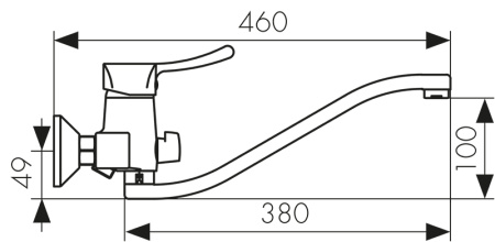 29055 Смеситель KAISER Verona для ванны