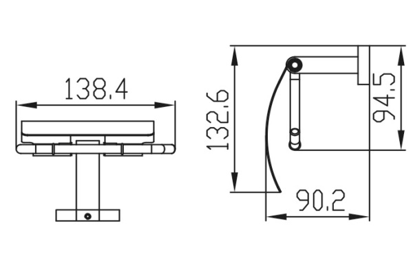 KH-2010 Держатель туалетной бумаги KAISER 