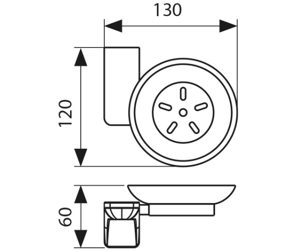 KH-4503 Мыльница KAISER 