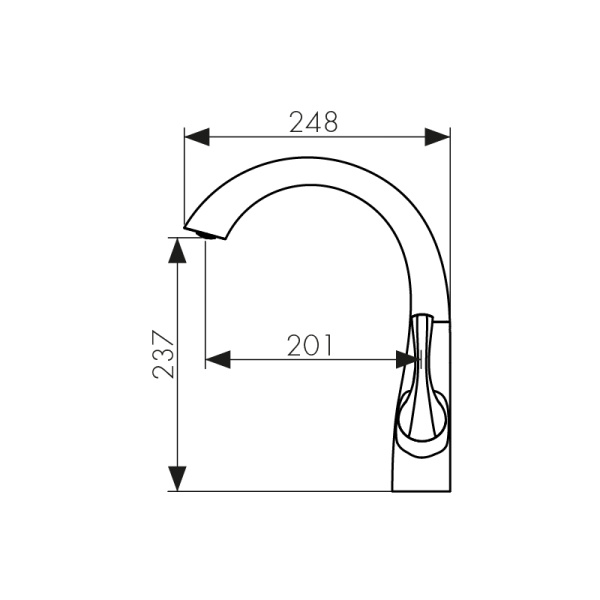 48033 Смеситель KAISER Comba для кухни 