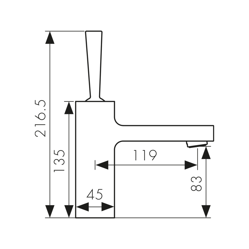 65011 Смеситель KAISER Vista для раковины 