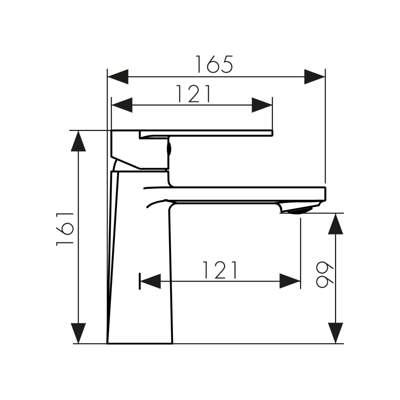 70011 Смеситель KAISER Terso для раковины 